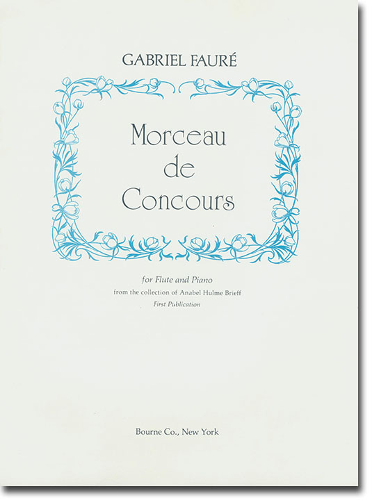 Gabriel Fauré Morceau De Concours for Flute and Piano