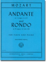 Mozart Andante in C Major, K. 315 and Rondo in D Major, K. Anh. 184 for Flute and Piano