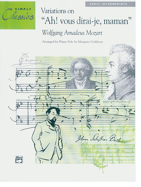 Mozart Variation on "Ah! Vous Dirai-je Maman" Early Intermediate Piano Solo