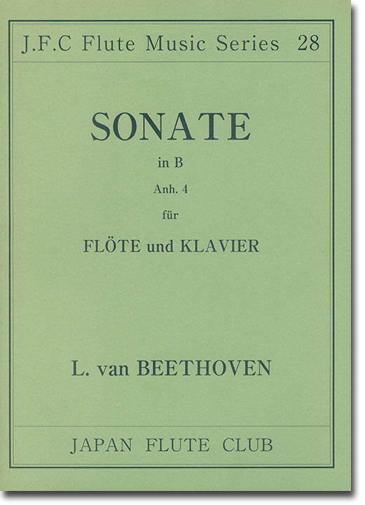 Beethoven Sonate in B Anh. 4 für Flöte and Klavier