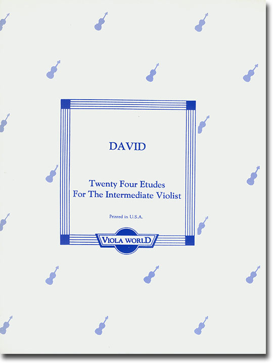 David Twenty Four Etudes for the Intermediate Violist (中提琴)