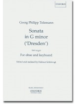 Georg Philipp Telemann Sonata in G minor ('Dresden') TWV 41:g10 for Oboe and Keyboard Georg Philipp Telemann Sonata in G minor ('Dresden') TWV 41:g10 for Oboe and Keyboard