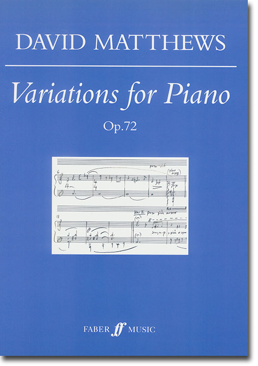 David Matthews Variations Op. 72 for Piano