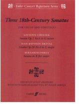 Three 18th-Century Sonatas for Cello and Coutinuo Three 18th-Century Sonatas for Cello and Coutinuo