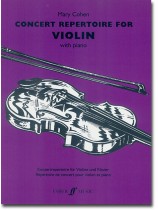 Concert Repertoire for Violin with Piano Concert Repertoire for Violin with Piano