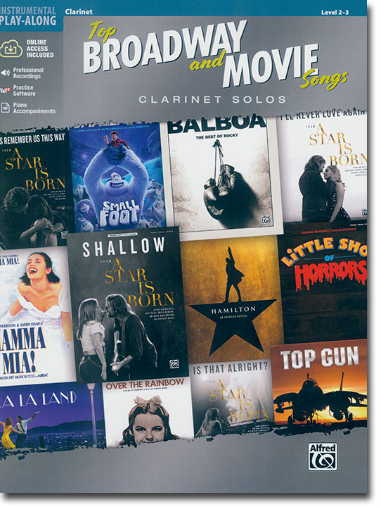 Top Broadway & Movie Songs Clarinet Solos