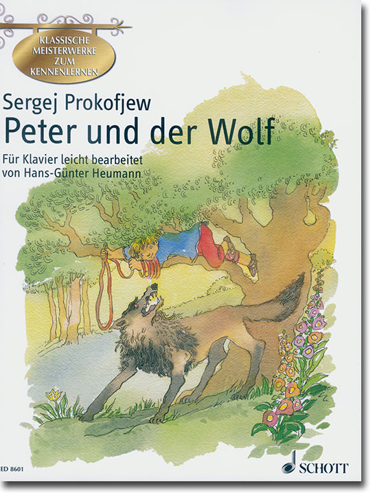 Sergej Prokofjew Peter und der Wolf für Klavier leicht bearbeitet