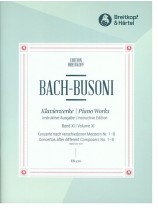 Bach-Busoni Klavierwerke Instruktive Ausgabe Band XI Konzerte nach verschiedenen Meistern Nr. 1-8 BWV 972-979 Bach-Busoni Klavierwerke Instruktive Ausgabe Band XI Konzerte nach verschiedenen Meistern Nr. 1-8 BWV 972-979