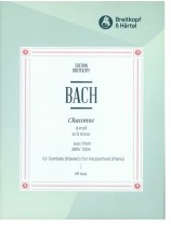 Bach Chaconne d-moll aus BWV 1004 Bearbeitung für Cembalo (Klavier)