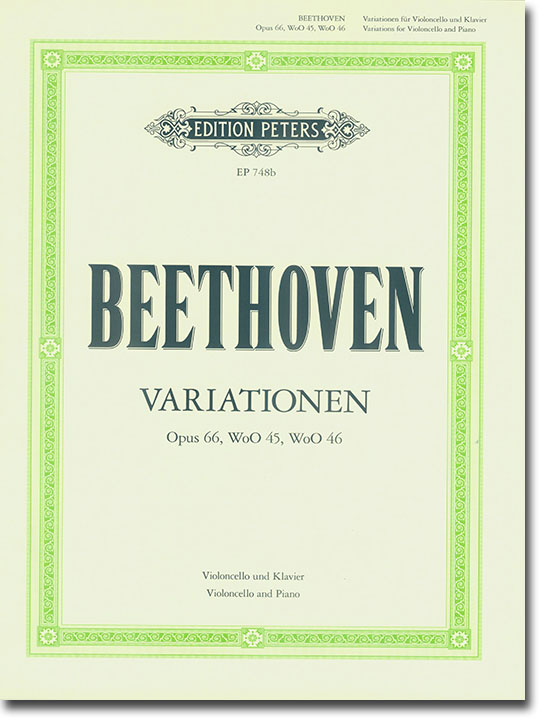 Beethoven Variationen Opus 66, WoO 45, WoO 46 Violoncello und Klavier
