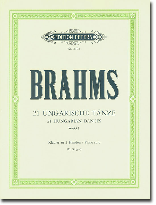 Brahms 21 Ungarische Tänze WoO 1 Klavier zu 2 Händen (O. Singer)