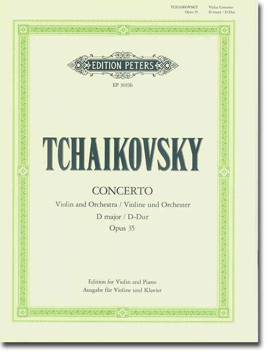 Tchaikovsky Concerto Violin und Orchester D-dur Opus 35 Ausgabe für Violine und Klavier