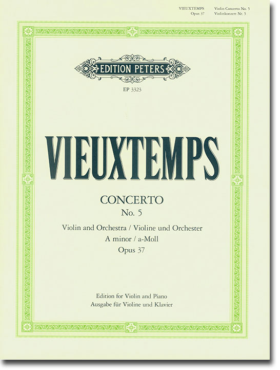 Vieuxtemps Concerto No. 5 A minor Opus 37 Edition Violin and Piano