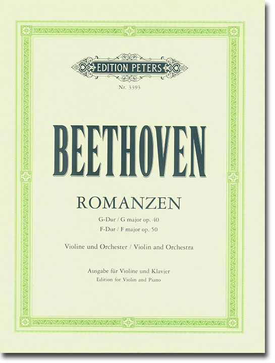 Beethoven Romanzen G major Op. 40, F major Op. 50 Violin and Orchestra Edition for Violin and Piano