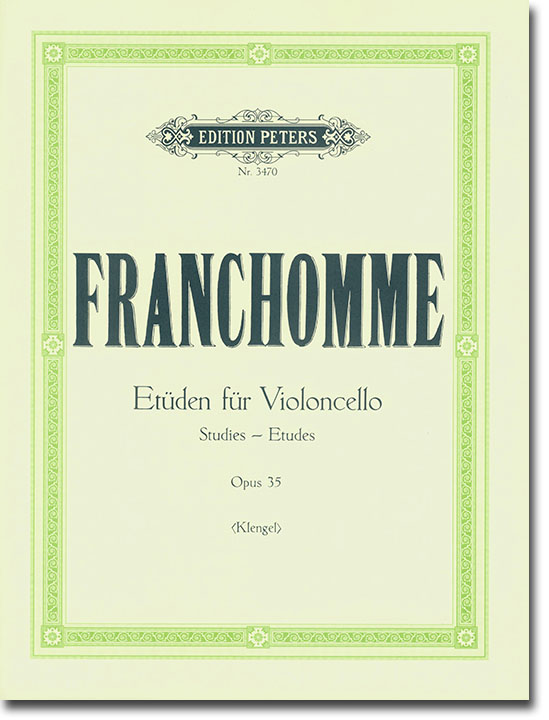 Franchomme Etüden für Violoncello Etudes Opus 35 (Klengel)