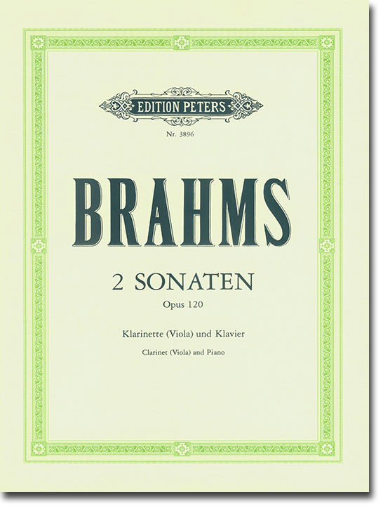 Brahms 2 Sonatas Op. 120   for Clarinet(Viola) and Piano