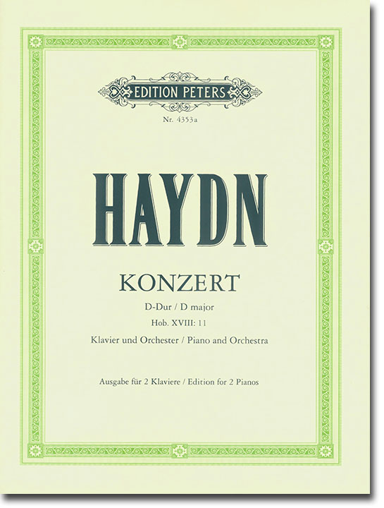 Haydn Konzert D Major Hob. ⅩⅧ: 11 for Piano and Orchestra Edition for 2 Pianos