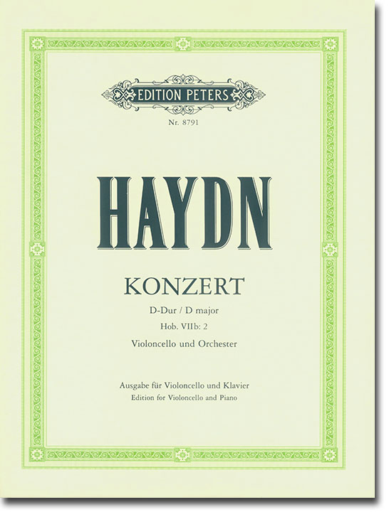 Haydn Konzert D Major Hob. VIIb: 2 Violoncello und Orchester Edition for Violoncello and Piano