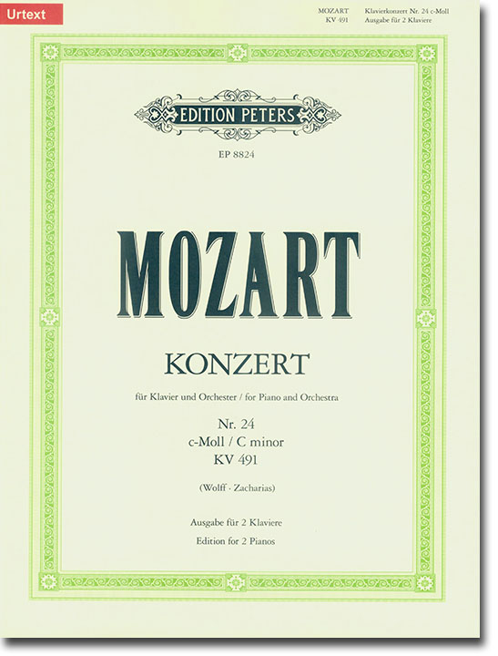 Mozart Konzert Nr. 24 c-moll KV 491 für Klavier und Orchester Ausgabe für 2 Klaviere (Urtext) Mozart Konzert Nr. 24 c-moll KV 491 für Klavier und Orchester Ausgabe für 2 Klaviere (Urtext)