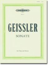Geissler Sonate für Viola und Klavier Geissler Sonate für Viola und Klavier