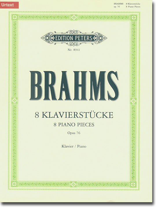 Brahms 8 Klavierstücke Opus 76 (Urtext)