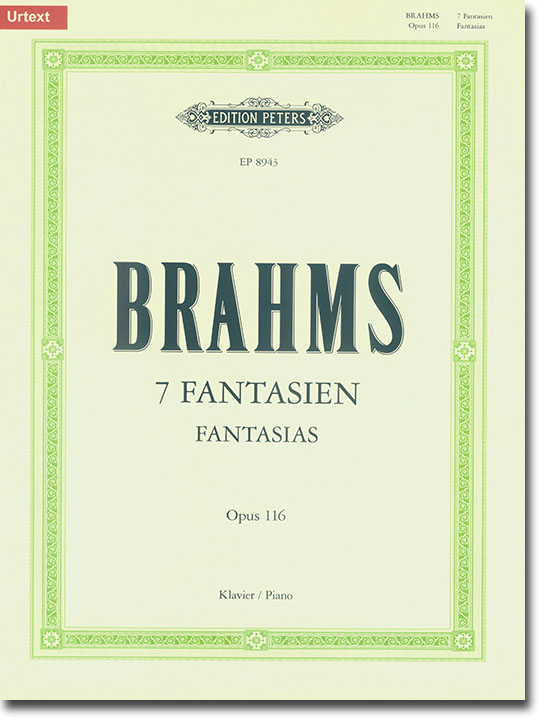 Brahms 7 Fantasien Opus 116 Klavier (Urtext)