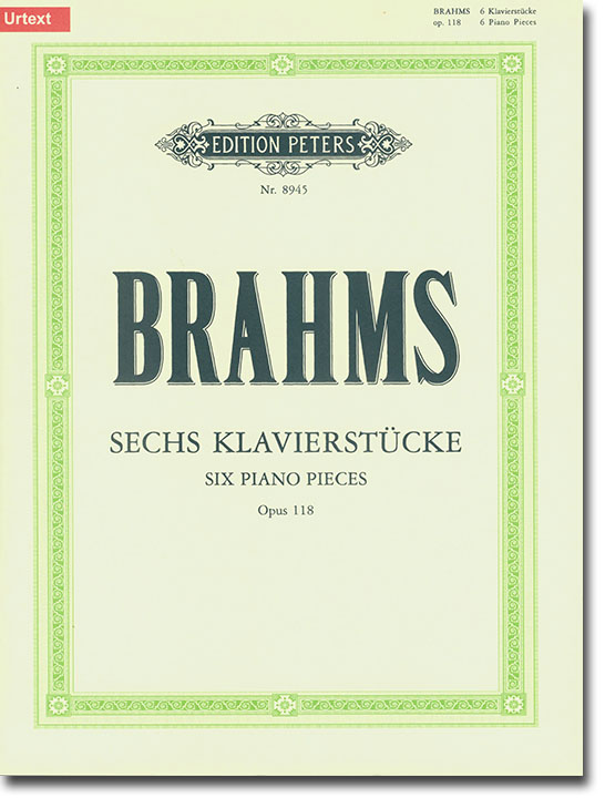 Brahms Sechs Klavierstücke Opus 118 (Urtext)