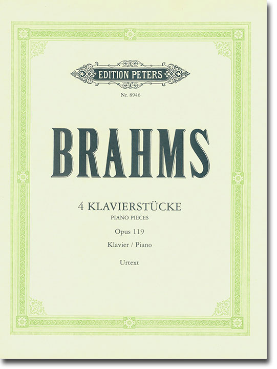 Brahms 4 Klavierstücke Opus 119 Klavier (Urtext) Brahms 4 Klavierstücke Opus 119 Klavier (Urtext)