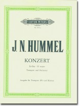 J. N. Hummel Konzert E-Dur Ausgabe für Trompete (B♭) und Klavier J. N. Hummel Konzert E-Dur Ausgabe für Trompete (B♭) und Klavier