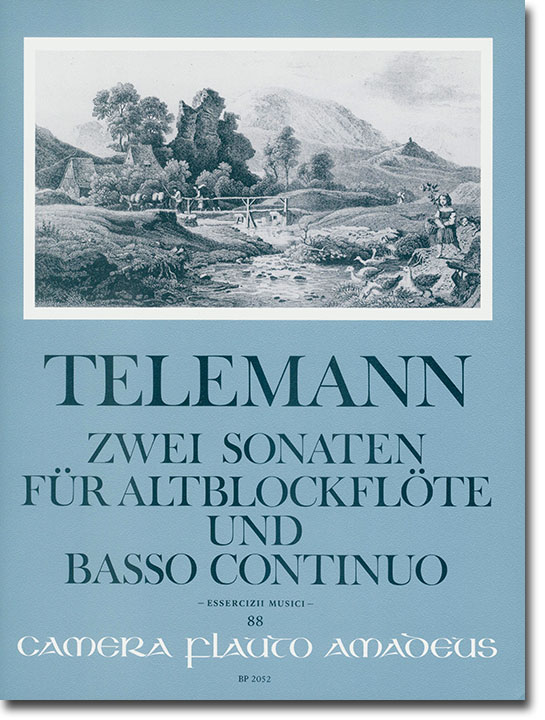 Telemann Zwei Sonaten für Altblockflöte und Basso Continuo