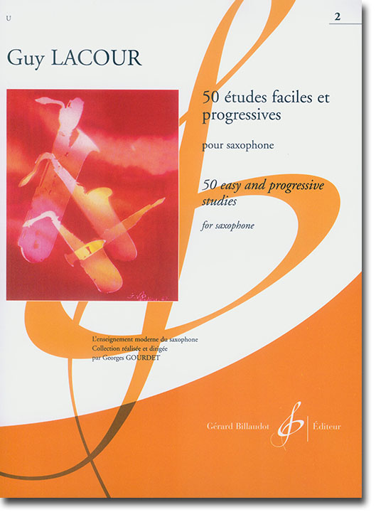 Guy Lacour 50 Études Faciles et Progressives pour Saxophone Volume 2