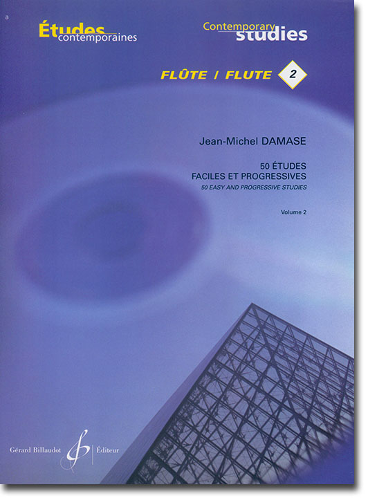 Jean-Michel Damase 50 Études Faciles et Progressives pour Flûte Volume 2