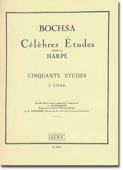 Bochsa Célèbres Études Pour La Harpe Cinquante Études 2e Livre