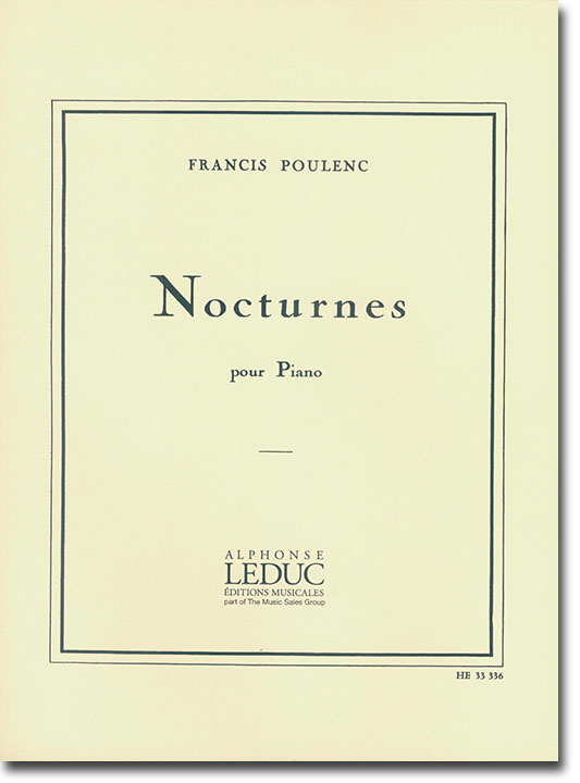 Francis Poulenc Nocturnes pour Piano
