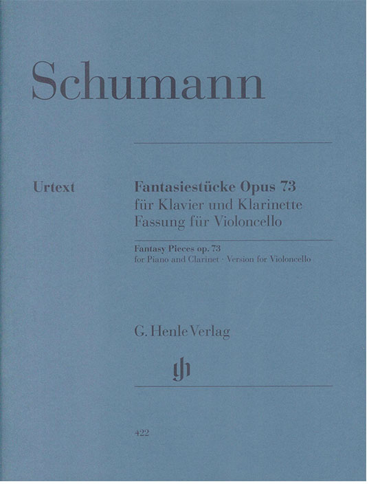 Schumann Fantasiestücke Opus 73 für Klavier und Klarinette Fassung für Violoncello