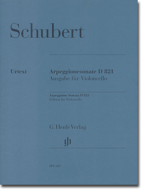 Schubert Arpeggionesonate D 821 Ausgabe für Violoncello