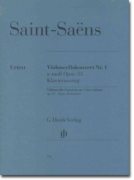 Saint-Saëns Violoncellokonzert Nr. 1 a-moll Opus 33 Klavierauszug