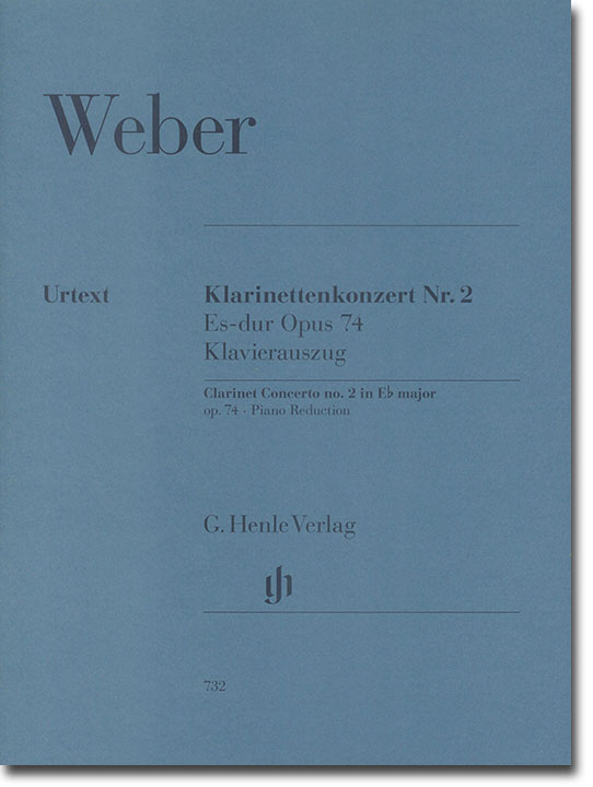 Weber Klarinettenkonzert Nr. 2 Es-dur Opus 74 Klavierauszug