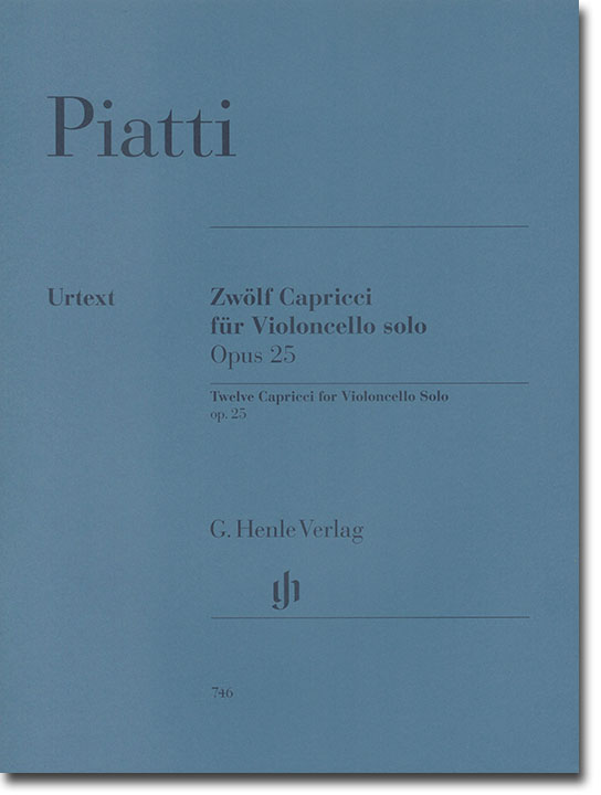 Piatti Zwölf Capricci für Violoncello Solo Opus 25