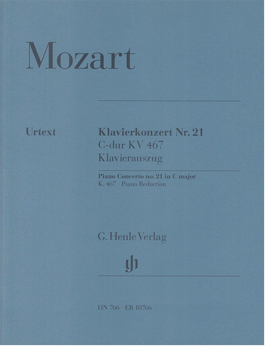 Mozart Klavierkonzert Nr. 21 C-dur KV 467 Klavierauszug (Urtext)