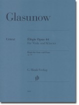 Glasunow Élégie, Opus 44 für Viola und Klavier Glasunow Élégie, Opus 44 für Viola und Klavier