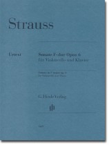 Strauss Sonate F-dur Opus 6 für Violoncello und Klavier Strauss Sonate F-dur Opus 6 für Violoncello und Klavier