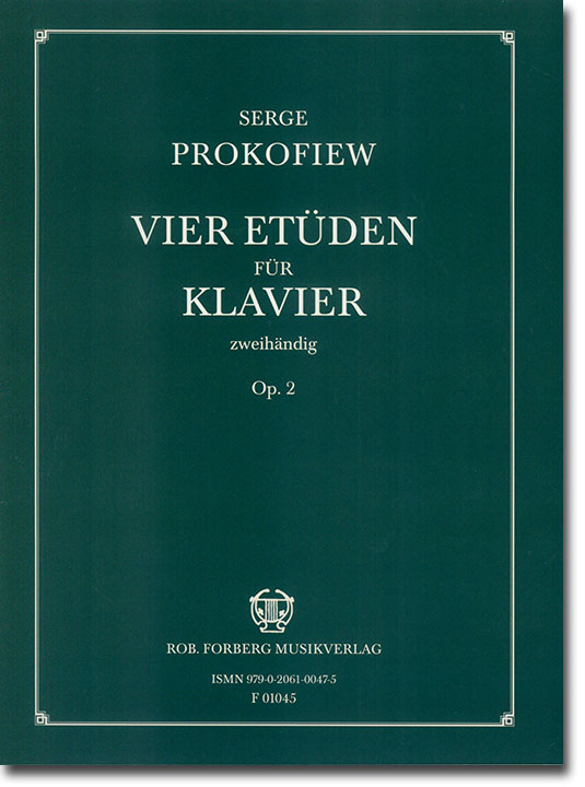 Serge Prokofiew Vier Etüden Op. 2 für Klavier