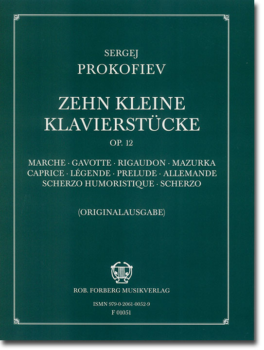 Prokofiev Zehn Kleine Klavierstücke Op. 12
