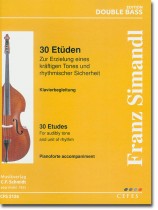 Franz Simandl 30 Etüden Klavierbegleitung Double Bass Edition Franz Simandl 30 Etüden Klavierbegleitung Double Bass Edition