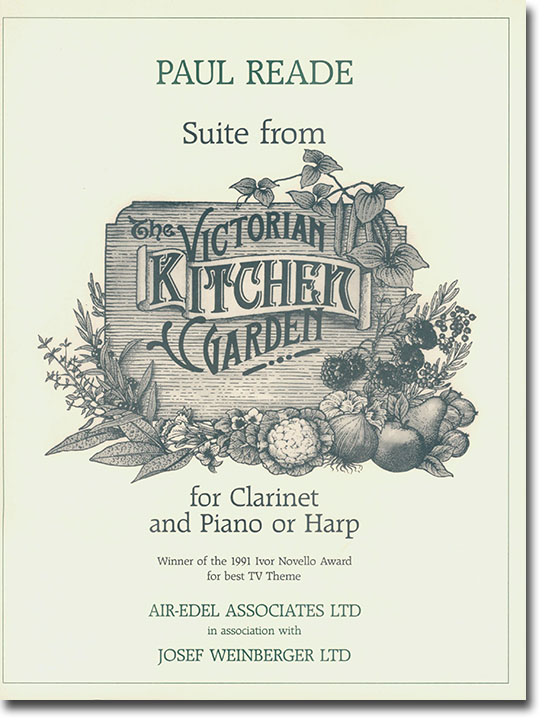 Paul Reade Suite from the Victorian Kitchen Garden Clarinet and Piano or Harp