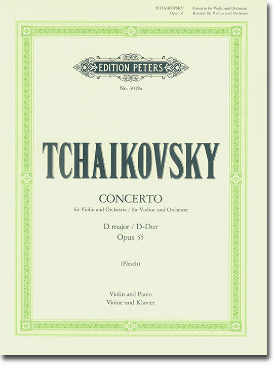 Tchaikovsky Concerto für Violin und Orchester D-dur Opus 35 (Flesch) Violine und Klavier