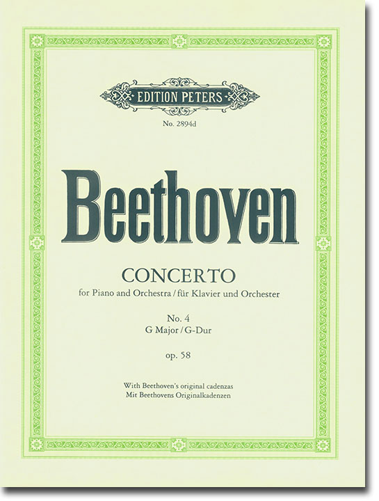 Beethoven Concerto for Piano and Orchestra No. 4 G Major Op. 58 with Beethoven's Original Cadenzas