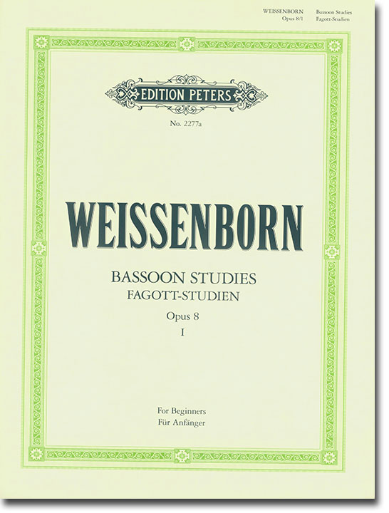 Weissenborn Fagottstudien , Op. 8 Vol.Ⅰ für Anfaenger