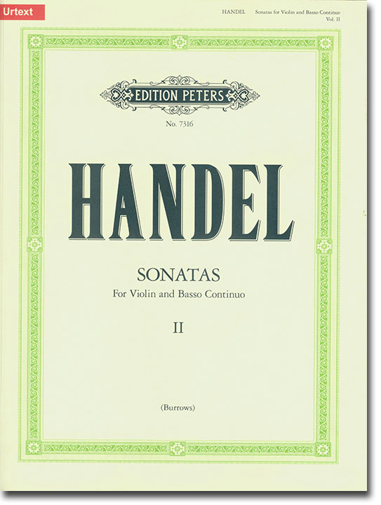 Handel Sonatas for Violin and Continuo II (Urtext)